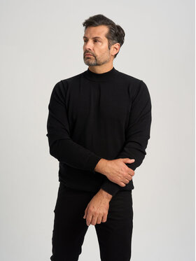 Willsoor Willsoor Sweter 71413 Czarny Regular Fit