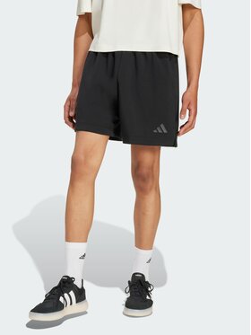 adidas adidas Szorty materiałowe 158908 Czarny Loose Fit