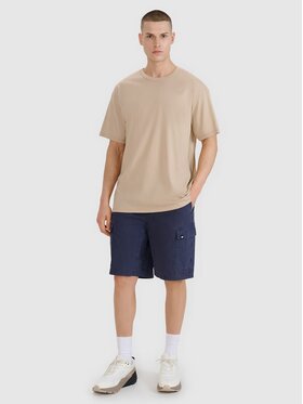4F 4F Bavlnené šortky 4FRSS25TSHOM759-22S Čierna Regular Fit