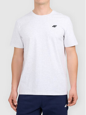 4F 4F T-Shirt 4FWMM00TTSHM3341-27M Szary jasny Active Fit