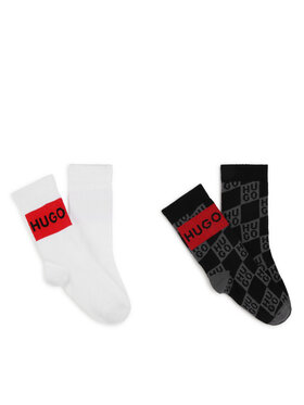HUGO Hugo Kõrgete lastesokkide komplekt (2 paari) G00267 Värviline