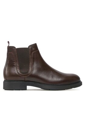 Tommy Hilfiger Tommy Hilfiger Боти тип челси Elevated Rounded Lth Chelsea FM0FM04183 Кафяв