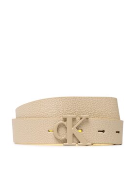 Calvin Klein Jeans Calvin Klein Jeans Moteriškas Diržas Mono Hardware Leather Belt 2.5mm K60K610365 Auksinė
