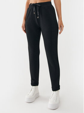 Liu Jo Sport Liu Jo Sport Hlače iz tkanine TF3077 J4537 Črna Relaxed Fit