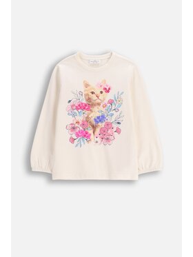 Coccodrillo Coccodrillo S dlouhým rukávem WC6143103FGK-003 Krémová Regular Fit