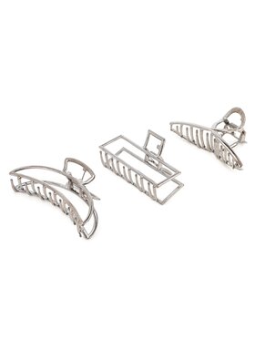 ONLY ONLY Set 3 vlasových sponek 15286978 Stříbrná