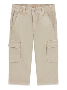 Guess Kids Guess Kids Kalhoty z materiálu 183616 Béžová Regular Fit