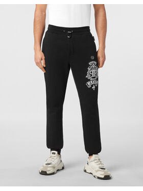 PHILIPP PLEIN PHILIPP PLEIN Teplákové nohavice 24325 Čierna Jogger Fit