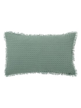 MIAhome MIAhome Poduszka dekoracyjna 30x50 cm tłoczona seledynowa Zielony