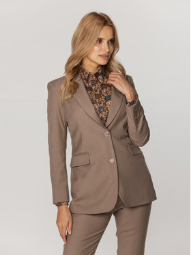 Willsoor Willsoor Marynarka 67634 Brązowy Close Fit