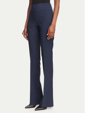 Rinascimento Rinascimento Pantaloni di tessuto CFC0130140003 Blu scuro Flare Fit