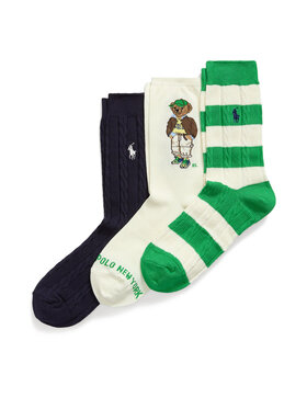 Polo Ralph Lauren Polo Ralph Lauren Набір 3 пар високих жіночих шкарпеток 455982947001 Кольоровий