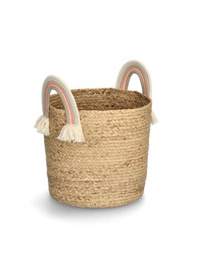 MIAhome MIAhome Koszyk z trawy morskiej Tęcza Ø 35 cm Beżowy