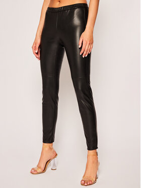 MICHAEL Michael Kors MICHAEL Michael Kors Nohavice z imitácie kože MB93GJXBFS Čierna Skinny Fit