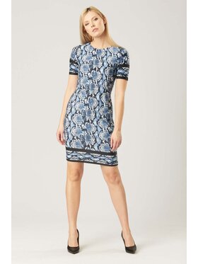 QUIOSQUE QUIOSQUE Sukienka codzienna VIENNA SNAKE DRESS Kolorowy Regular Fit