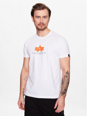 Alpha Industries Alpha Industries Tricou Basic T Rubber Alb Regular Fit