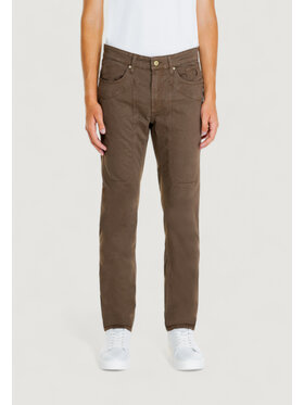 Jeckerson Jeckerson Pantalone da abito JOHN 5 TASCHE TOPPA Marrone To Fit