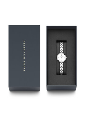 Daniel Wellington Ročna Ura Elan Lumine DW00100716 Srebrna