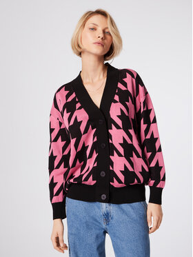 Simple Simple Cardigan WD514-04 Negru Relaxed Fit