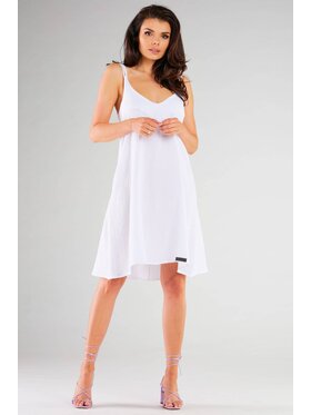 Infinite You Infinite You Sukienka M261 Biały Basic Fit