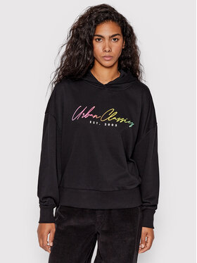 Urban Classics Urban Classics Sweatshirt Rainbow TB5001 Schwarz Oversize
