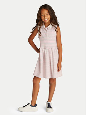 Tommy Hilfiger Tommy Hilfiger Ежедневна рокля KG0KG08486 D Розов Regular Fit