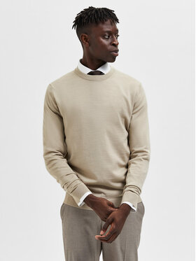 Selected Homme Selected Homme Svetr Town 16079772 Béžová Regular Fit