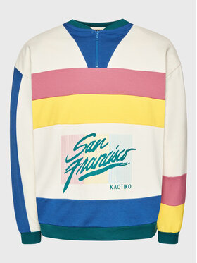 Kaotiko Kaotiko Sweatshirt 80'S San Francisco AL046-01-G002 Multicolore Regular Fit