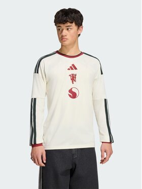 adidas adidas Koszulka techniczna 172093 Beżowy Slim Fit