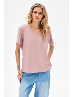 blue shadow blue shadow T-Shirt Mango Różowy Regular Fit