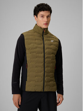 4F 4F Kamizelka TREKKING Khaki Regular Fit