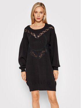 TWINSET TWINSET Trikotažinė suknelė 212TT3041 Juoda Relaxed Fit