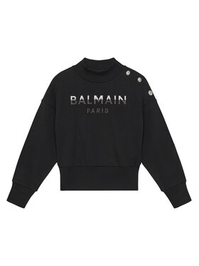 Balmain Balmain Суитшърт BV4A90-Z0081 Черен Regular Fit