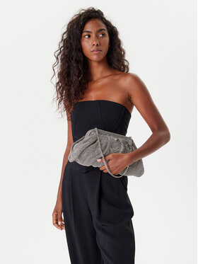 Guess Guess Ročna torba Zalina Mini HWRY93 50710 Srebrna