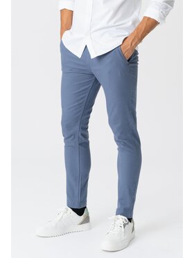 TeeShoppen TeeShoppen Chinosy 'Perform Collection' Niebieski Slim Fit