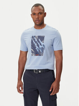 BOSS BOSS T-shirt Te_Animali 50546362 Tamnoplava Regular Fit