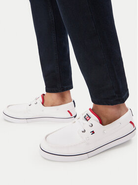 Tommy Hilfiger Tommy Hilfiger Scarpe sportive Th Boat Vulc Sneaker Canvas FM0FM05877 Bianco