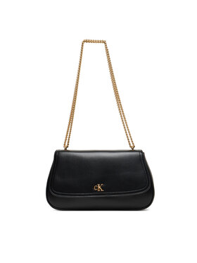 Calvin Klein Calvin Klein Torbica Ck Convertible Chain Medium Bag LV04F3171G Crna