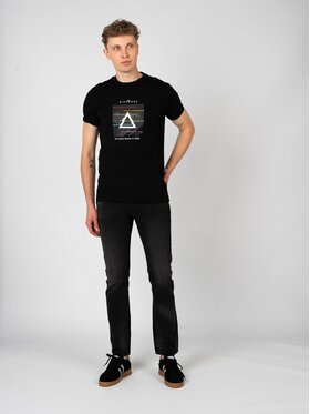 John Richmond John Richmond T-Shirt HMP25025TS Czarny Regular Fit