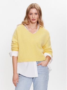 American Vintage American Vintage Пуловер East EAST18HH23 Жълт Relaxed Fit