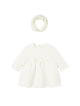 Mayoral Mayoral Трикотажна сукня 2803 Écru Regular Fit