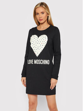 LOVE MOSCHINO LOVE MOSCHINO Rochie tricotată W584719E 2288 Negru Regular Fit