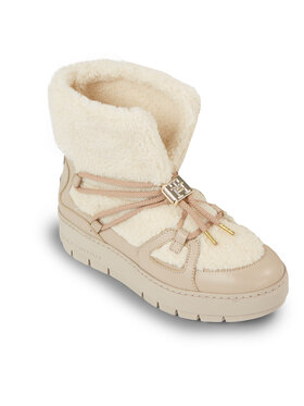 Tommy Hilfiger Tommy Hilfiger Čizme za snijeg Tommy Teddy Snowboot FW0FW07505 Bež