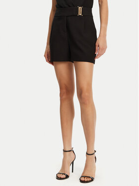 Morgan Morgan Pantaloncini di tessuto 251-SHOU.F Nero Wide Leg