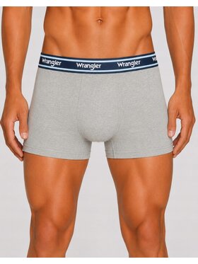 Wrangler Wrangler Bokserki Marris 3 Pack Cotton Elastane Trunks Niebieski