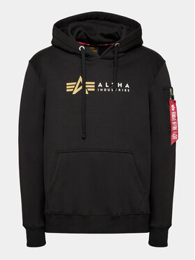 Alpha Industries Alpha Industries Mikina Label 118331 Černá Regular Fit