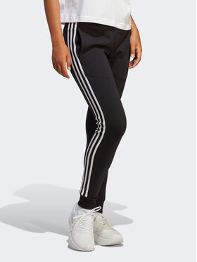 Adidas Spodnji Del Trenirke Essentials 3-Stripes French Terry Cuffed Joggers IC8770 Črna Slim Fit