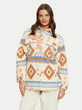 Roxy Roxy Преходно яке Morning Crush ERJPF03179 Бежов Relaxed Fit