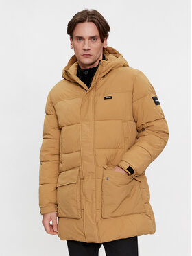 Calvin Klein Calvin Klein Geacă de iarnă Crinkle K10K112228 Bej Regular Fit