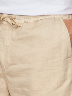 Pepe Jeans Kratke Hlače Iz Tkanine Relaxed Linen Smart Shorts PM801093 Bež Regular Fit